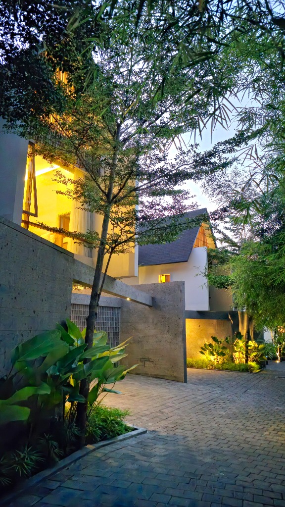 Villa surrounded by tropical greenery